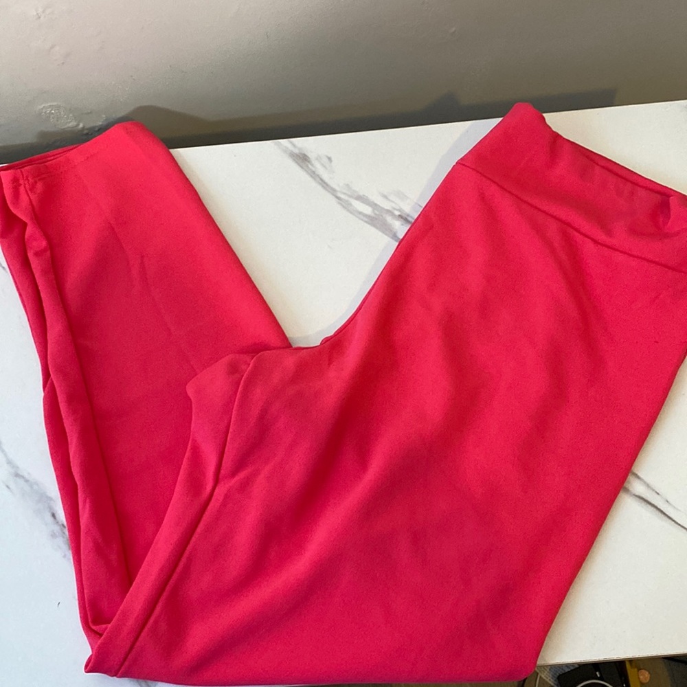 Marianne Hot Pink Pull-up Skinny Trouser